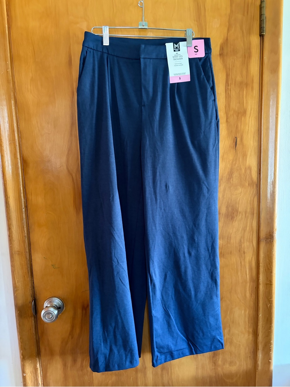 Wide Leg Pants - Navy
